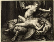 Cupid and Psyche, by Isaac Beckett, c.1681-88