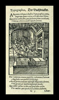 Printer's workshop, by Jost Amman (copyright British Museum)