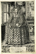 Engraving of Elizabeth I, c.1600, by William Rogers